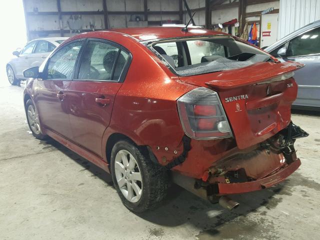 3N1AB6AP0BL636567 - 2011 NISSAN SENTRA 2.0 RED photo 3