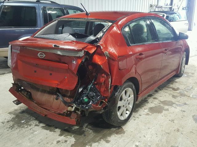 3N1AB6AP0BL636567 - 2011 NISSAN SENTRA 2.0 RED photo 4