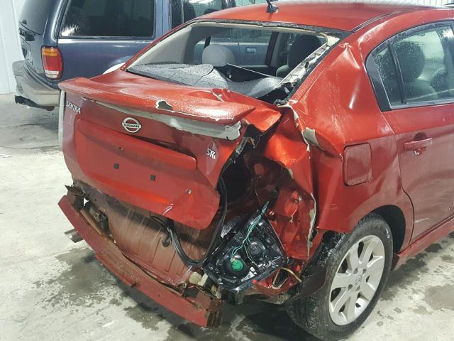 3N1AB6AP0BL636567 - 2011 NISSAN SENTRA 2.0 RED photo 9