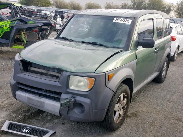 5J6YH28695L028007 - 2005 HONDA ELEMENT EX GREEN photo 2