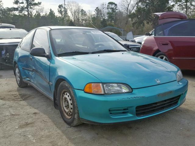 2HGEH2469RH527067 - 1994 HONDA CIVIC DX TURQUOISE photo 1