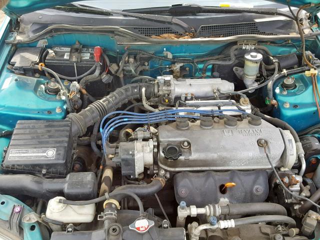 2HGEH2469RH527067 - 1994 HONDA CIVIC DX TURQUOISE photo 7