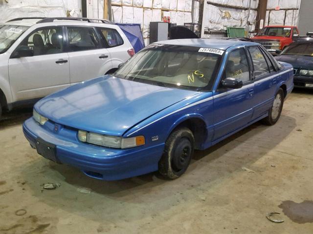 1G3WH52X1SF300057 - 1995 OLDSMOBILE CUTLASS SU BLUE photo 2