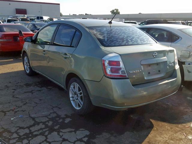 3N1AB61E97L604951 - 2007 NISSAN SENTRA 2.0 GREEN photo 3