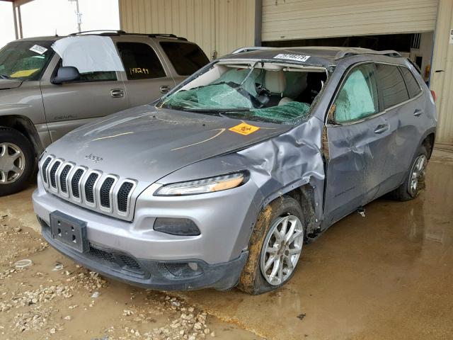 1C4PJLCB4FW637618 - 2015 JEEP CHEROKEE L SILVER photo 2