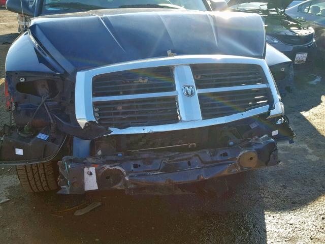 1D7HW42N35S225712 - 2005 DODGE DAKOTA SLT BLUE photo 9