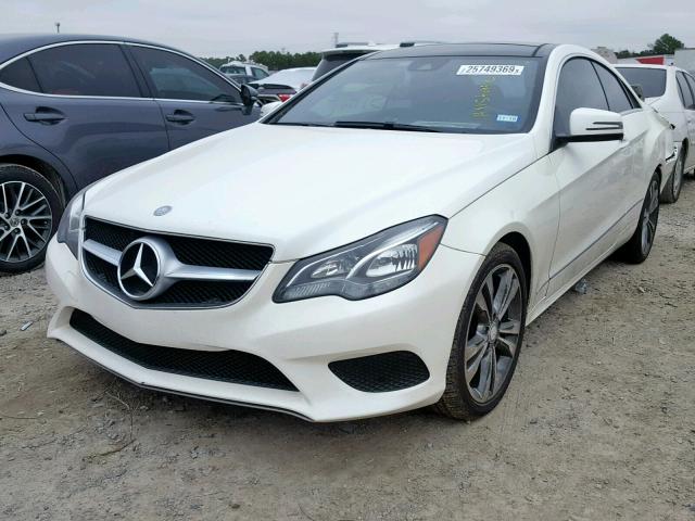 WDDKJ5KB1EF266171 - 2014 MERCEDES-BENZ E 350 WHITE photo 2