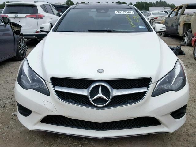 WDDKJ5KB1EF266171 - 2014 MERCEDES-BENZ E 350 WHITE photo 9