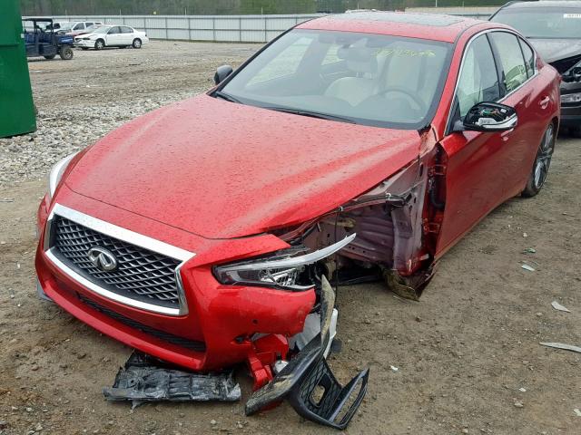 JN1FV7AR8KM800061 - 2019 INFINITI Q50 RED SP RED photo 2