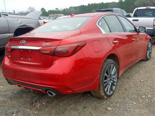 JN1FV7AR8KM800061 - 2019 INFINITI Q50 RED SP RED photo 4