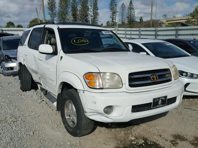 5TDZT38A71S009242 - 2001 TOYOTA SEQUOIA LI WHITE photo 1