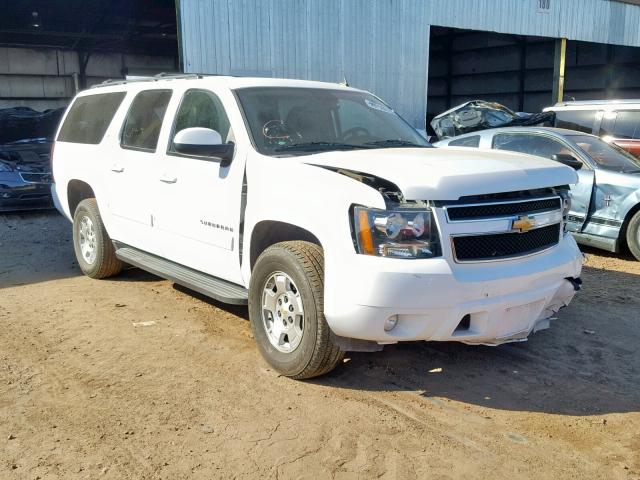 1GNSCJE03ER221441 - 2014 CHEVROLET SUBURBAN C WHITE photo 1