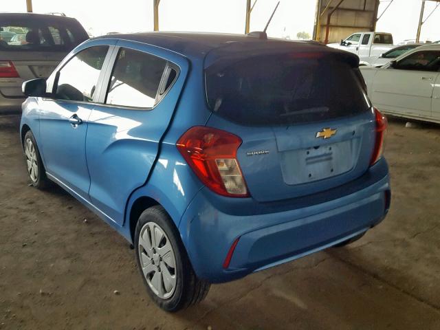 KL8CB6SA6GC616643 - 2016 CHEVROLET SPARK LS BLUE photo 3