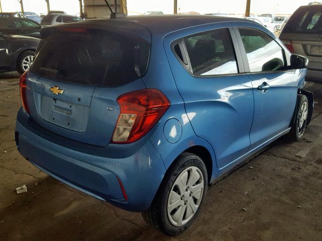 KL8CB6SA6GC616643 - 2016 CHEVROLET SPARK LS BLUE photo 4