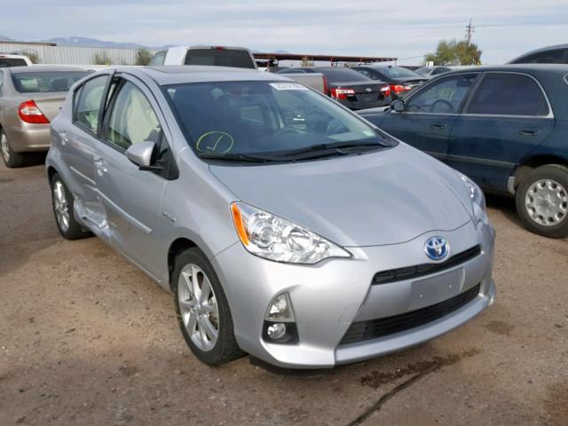 JTDKDTB39D1039949 - 2013 TOYOTA PRIUS C SILVER photo 1