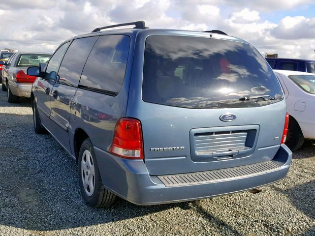 2FMZA51646BA15480 - 2006 FORD FREESTAR S BLUE photo 3