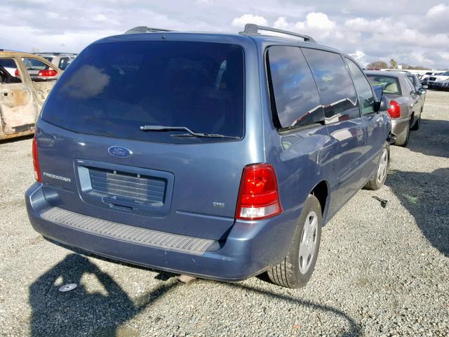 2FMZA51646BA15480 - 2006 FORD FREESTAR S BLUE photo 4