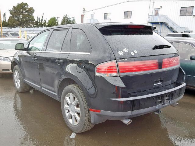 2LMDU68C77BJ17896 - 2007 LINCOLN MKX BLACK photo 3