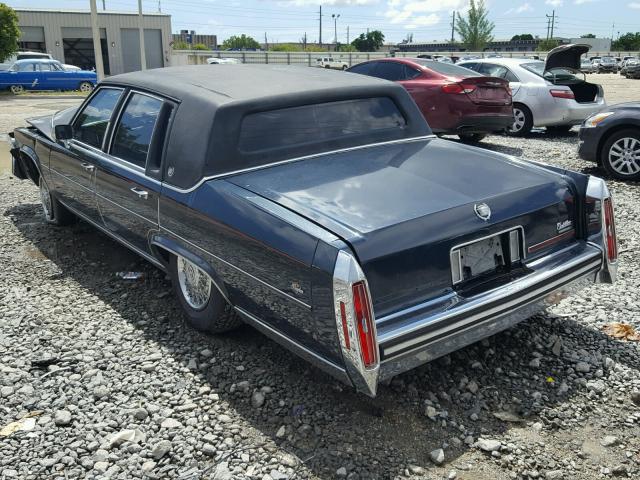 1G6DW51Y6KR735469 - 1989 CADILLAC BROUGHAM BLACK photo 3