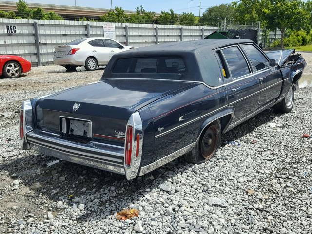 1G6DW51Y6KR735469 - 1989 CADILLAC BROUGHAM BLACK photo 4