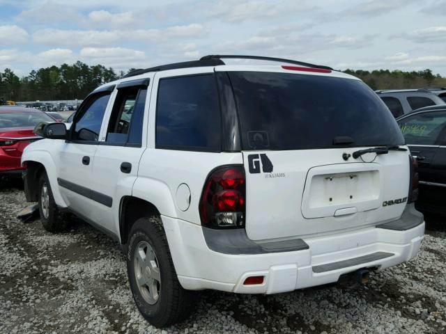 1GNDS13S732137743 - 2003 CHEVROLET TRAILBLAZE WHITE photo 3