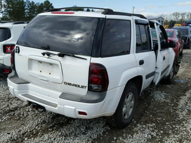 1GNDS13S732137743 - 2003 CHEVROLET TRAILBLAZE WHITE photo 4