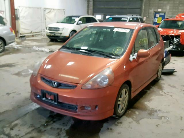 JHMGD38607S041903 - 2007 HONDA FIT S ORANGE photo 2