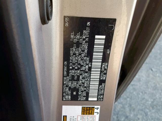 JTLKT324054027513 - 2005 TOYOTA SCION XB 灰色 照片 10