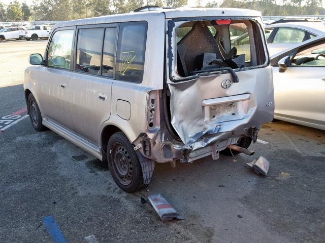 JTLKT324054027513 - 2005 TOYOTA SCION XB 灰色 照片 3