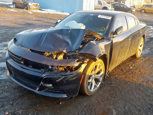 2C3CDXHG4GH146746 - 2016 DODGE CHARGER SX BLACK photo 2