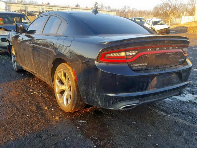 2C3CDXHG4GH146746 - 2016 DODGE CHARGER SX BLACK photo 3