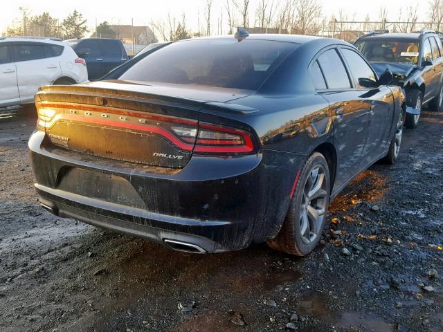 2C3CDXHG4GH146746 - 2016 DODGE CHARGER SX BLACK photo 4