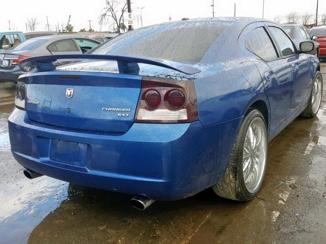 2B3KA33VX9H556471 - 2009 DODGE CHARGER SX BLUE photo 4