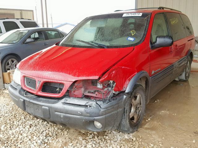 1GMDX03E5XD271316 - 1999 PONTIAC MONTANA / RED photo 2