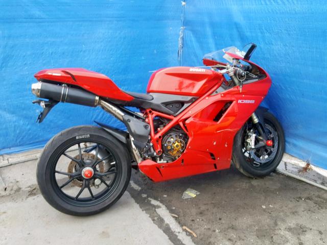 ZDM1XBEW67B006820 - 2007 DUCATI 1098 BASE RED photo 10