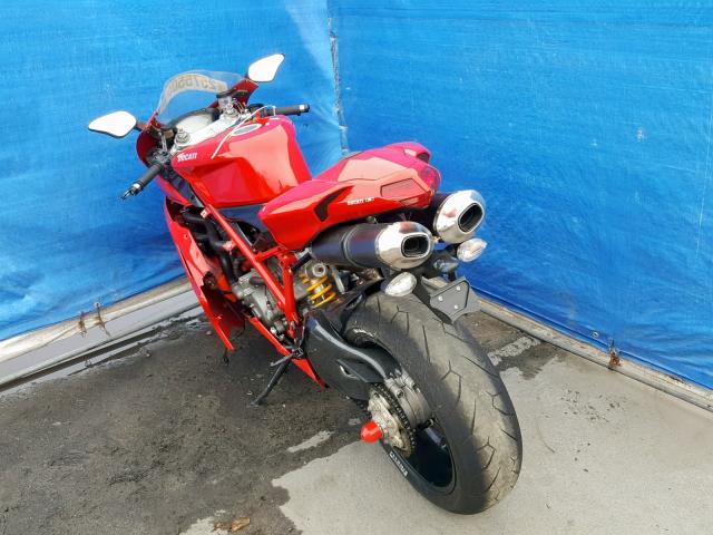 ZDM1XBEW67B006820 - 2007 DUCATI 1098 BASE RED photo 3