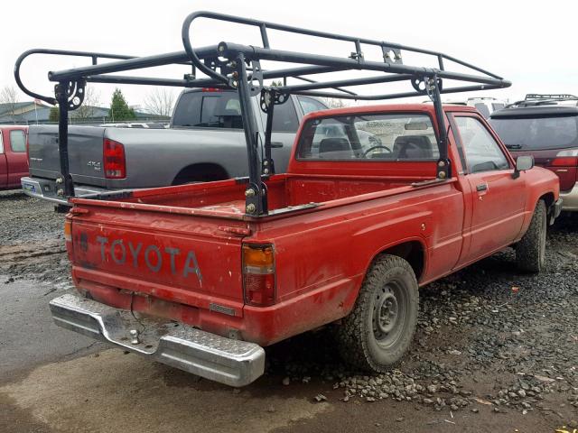 JT4RN50R9H0233245 - 1987 TOYOTA PICKUP 1/2 RED photo 4