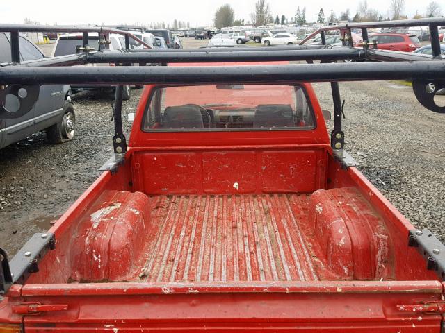 JT4RN50R9H0233245 - 1987 TOYOTA PICKUP 1/2 RED photo 6