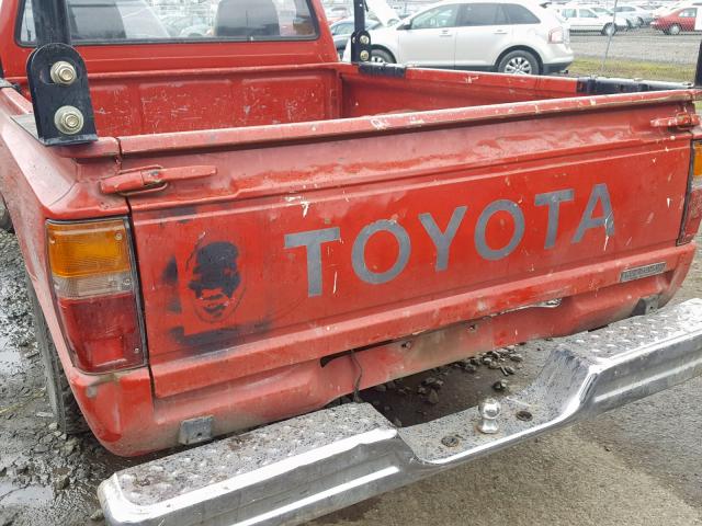 JT4RN50R9H0233245 - 1987 TOYOTA PICKUP 1/2 RED photo 9