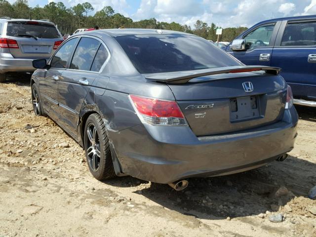 1HGCP3F81AA012470 - 2010 HONDA ACCORD EXL GRAY photo 3