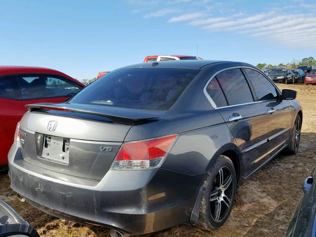 1HGCP3F81AA012470 - 2010 HONDA ACCORD EXL GRAY photo 4