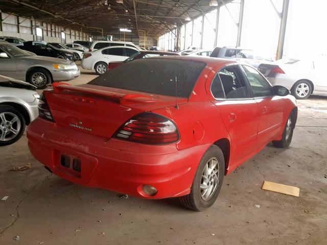 1G2NF52E34M536020 - 2004 PONTIAC GRAND AM S RED photo 4