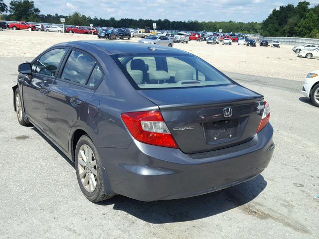 19XFB2F99CE348896 - 2012 HONDA CIVIC EXL 灰色 照片 3