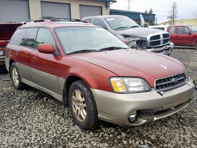 4S3BH686737627593 - 2003 SUBARU LEGACY OUT RED photo 1