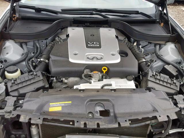 JN1CV6AP3DM726076 - 2013 INFINITI G37 BASE SILVER photo 7