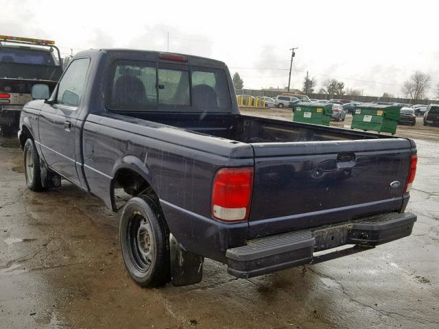 1FTYR10C1YPA43919 - 2000 FORD RANGER BLUE photo 3