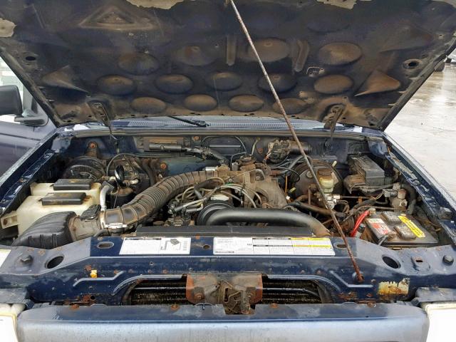 1FTYR10C1YPA43919 - 2000 FORD RANGER BLUE photo 7