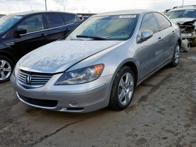 JH4KB16598C001412 - 2008 ACURA RL SILVER photo 2