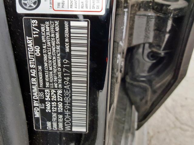 WDDHF9HB3EA941719 - 2014 MERCEDES-BENZ E 250 BLUE BLACK photo 10