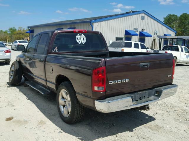 1D7HA18D04S776223 - 2004 DODGE RAM 1500 S MAROON photo 3